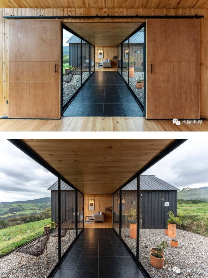 这座简陋而舒适的模块装配式建筑化小屋，荒野中惬意自然生活