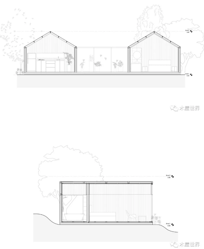这座简陋而舒适的模块装配式建筑化小屋，荒野中惬意自然生活